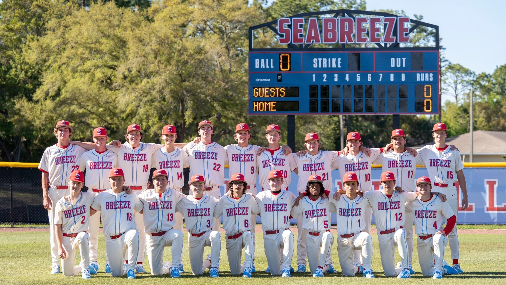 SHS Baseball Boosters team day scoreboard